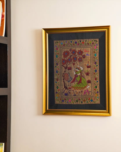 Radha Silk Tapestry by Prayasa
