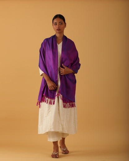 SILK STOLE - PURPLE VALLEY