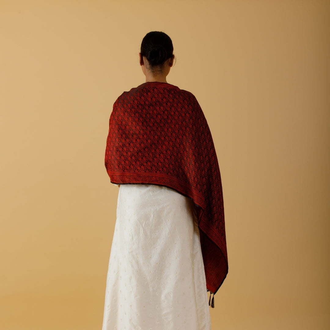 SILK STOLE - GULNAAR