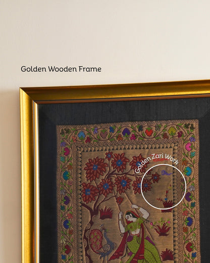 Prayasa Golden Zari Art work