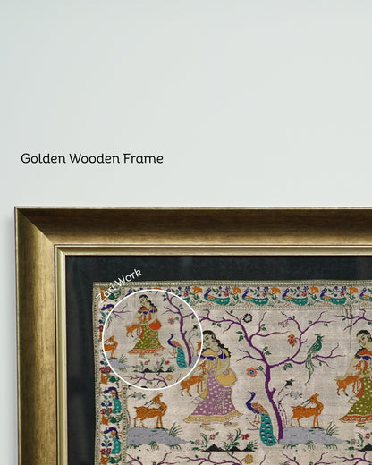 SILK TAPESTRY- 9 GOPIA IN ONE FRAME