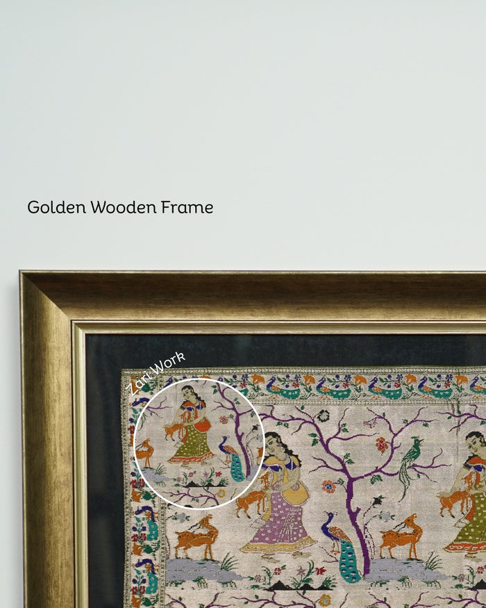SILK TAPESTRY- 9 GOPIA IN ONE FRAME