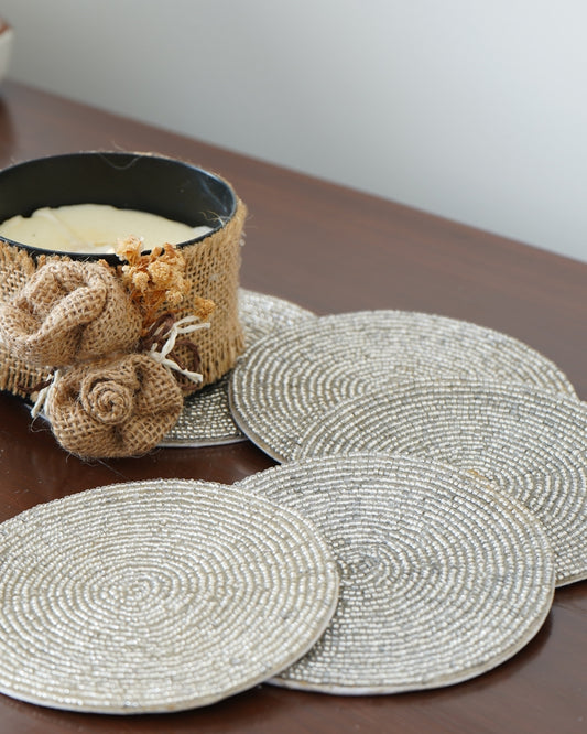 HANDMADE GLASS
BEADS COASTERS