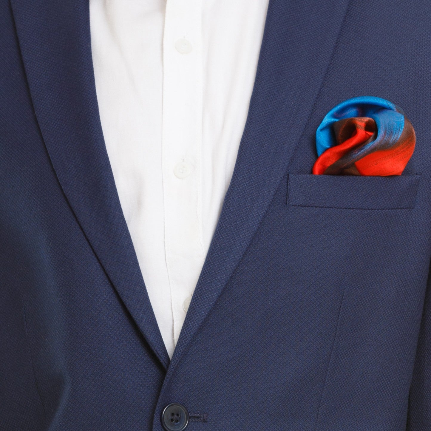 FOUR COLOR SILK POCKET SQUARE | PERSIAN DESIGN AND RAINBOW