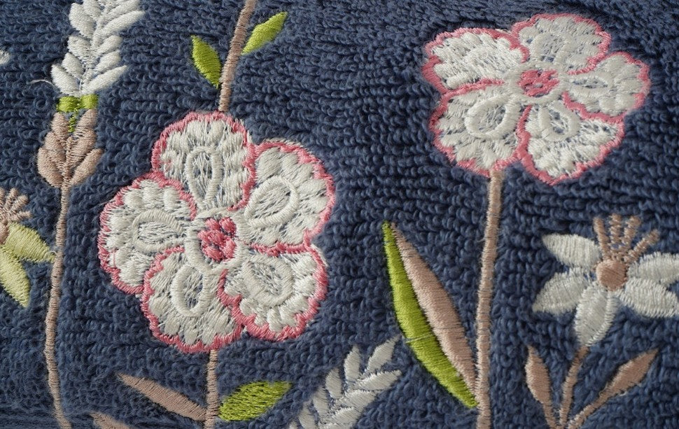 BATH TOWEL - PETAL GRACE - BLUE