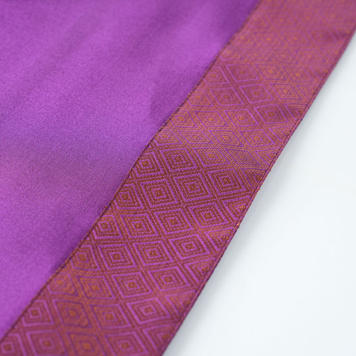 Hndcrafted Silk Table Runner Purple – Elegant Dining & Festive Décor