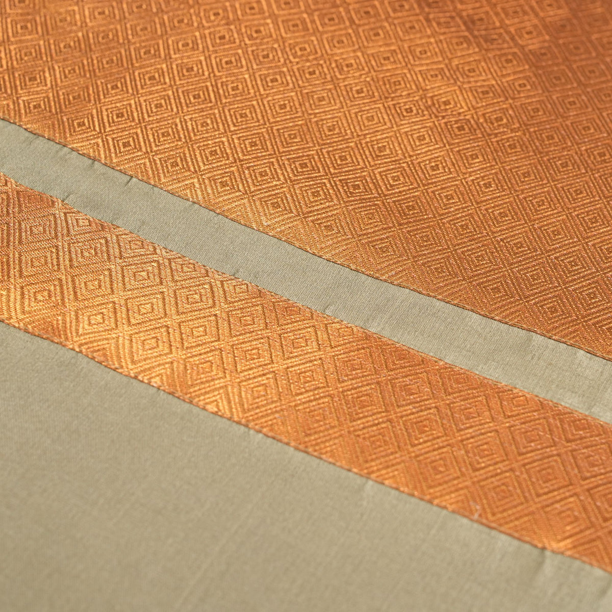 Warm Beige Silk Table Runner