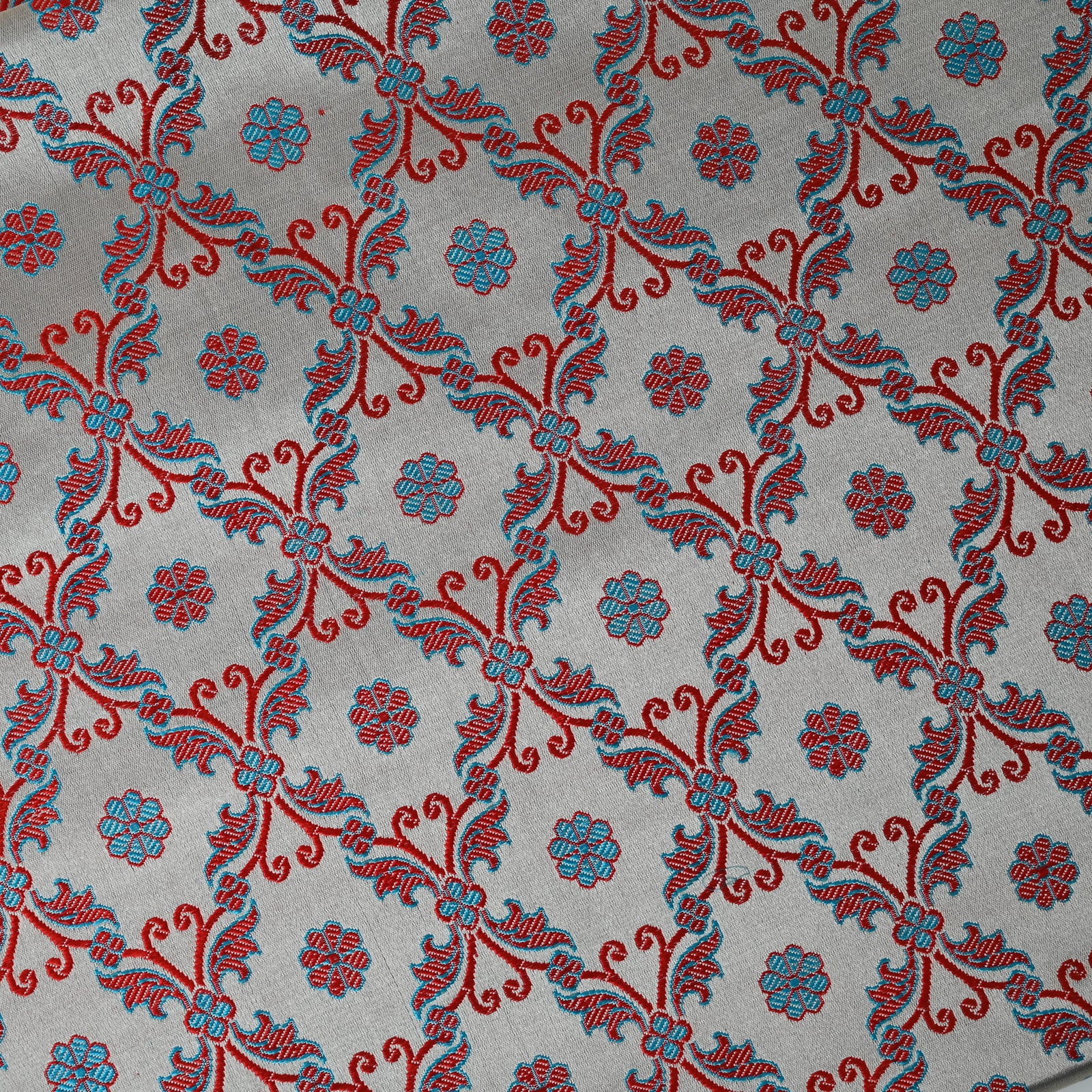 Pure Silver Raw Silk Fabric - Sustainable For Fashion ( 5 Meter )