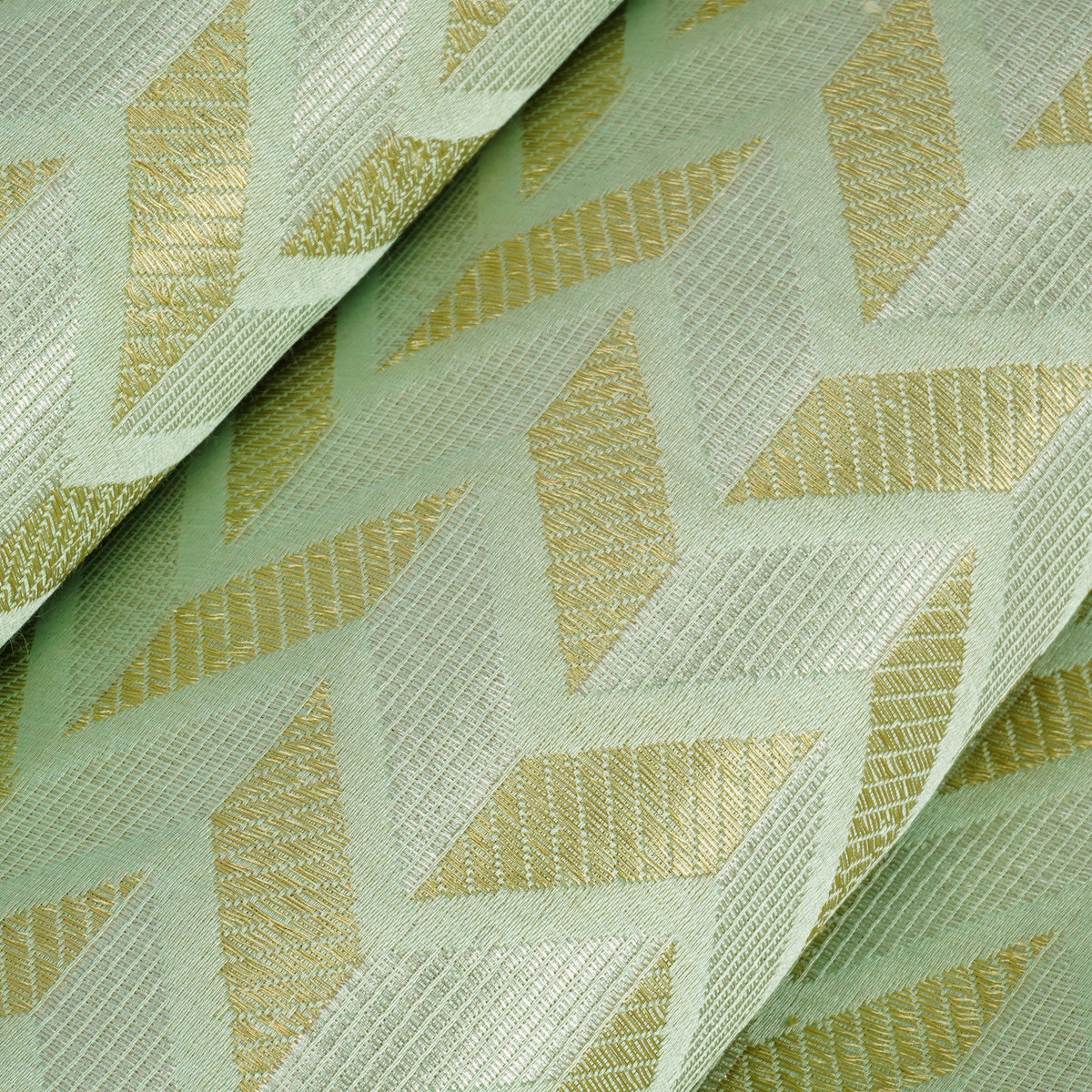 Pure Green Silk Fabric