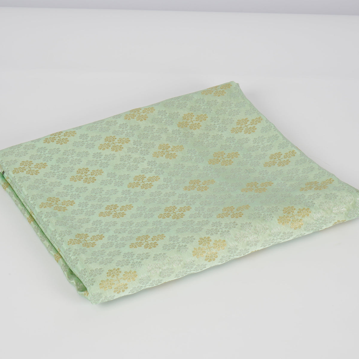 Light Green Pure Silk Fabric
