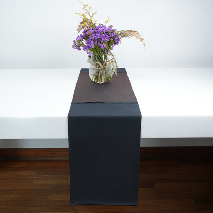 Handcrafted Silk Table Runner - Black – Elegant Dining & Festive Décor