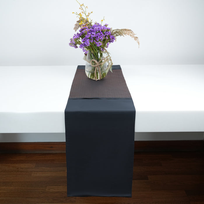 Handcrafted Silk Table Runner - Black – Elegant Dining & Festive Décor