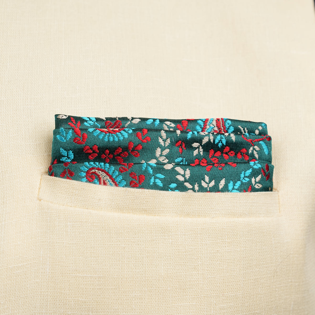 Persian Design Silk Pocket Square