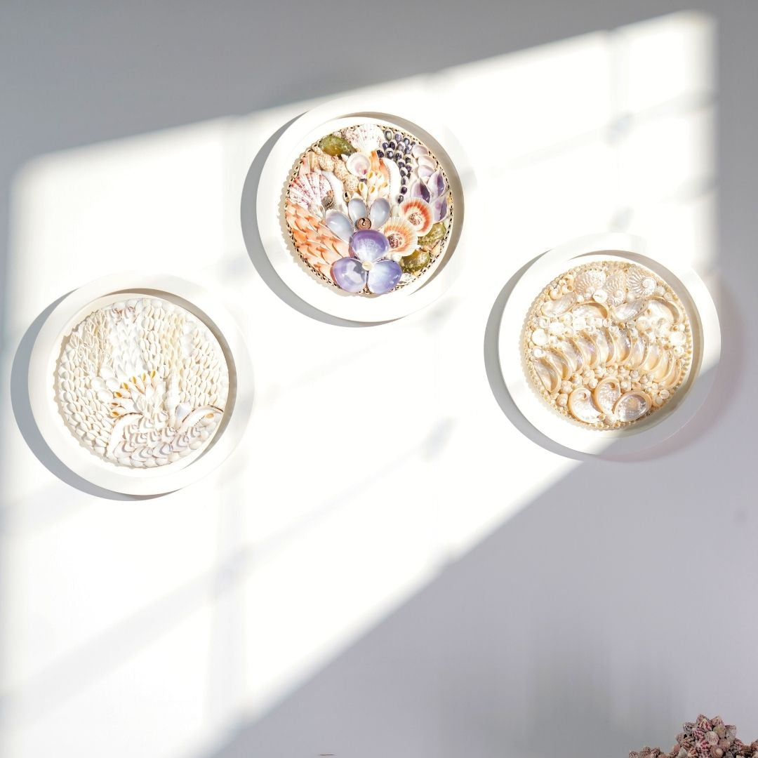 SEASHELL WALL ART (SMALL) - SET OF 3