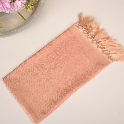 SILK STOLE - IVORY PEACH TANCHOI