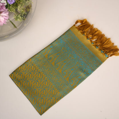 SILK STOLE - GOLDEN TEAL HERITAGE