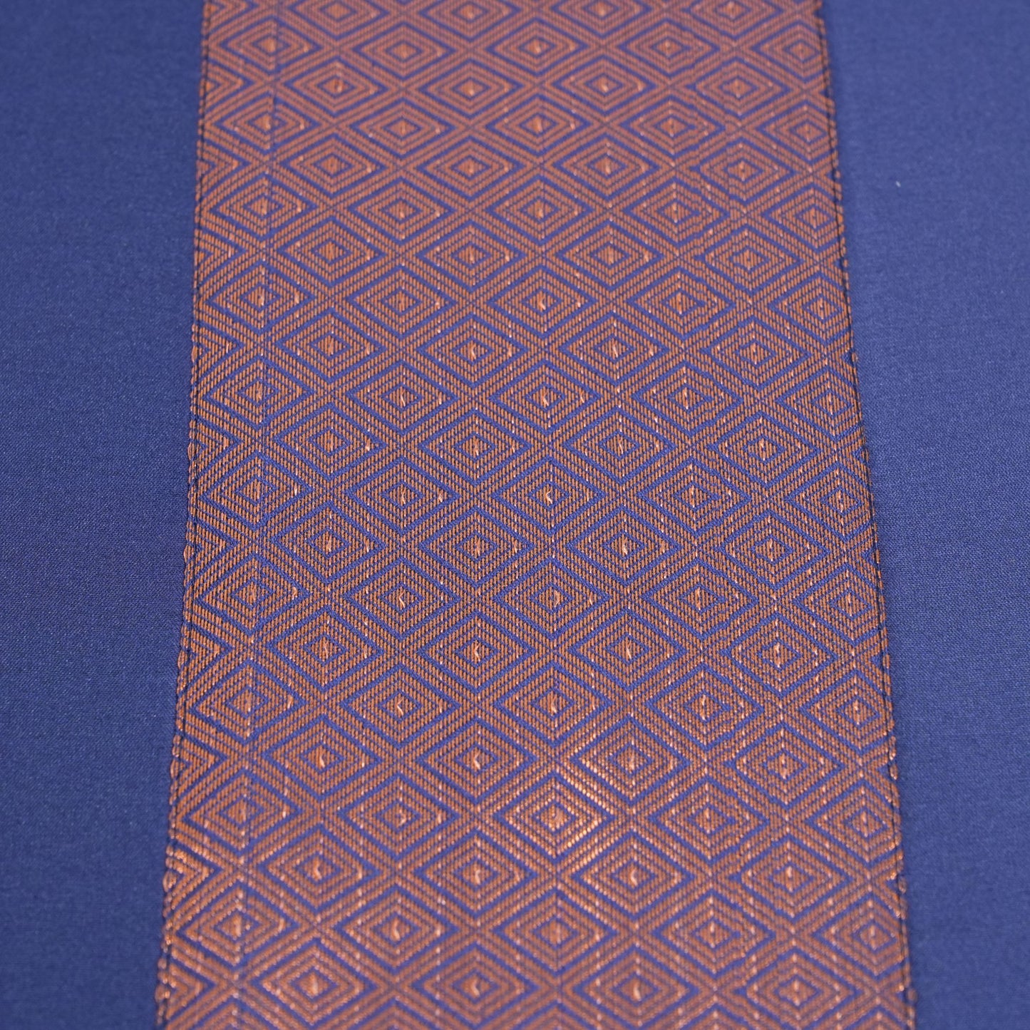 Handcrafted Silk Table Runner Navy Blue - Elegant Dining & Festive Décor