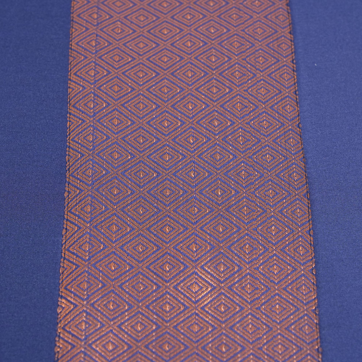 Navy Blue Silk Table Runner
