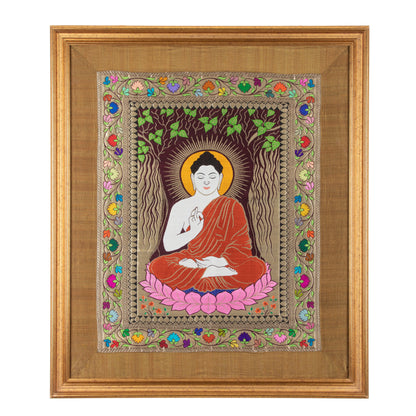 SILK TAPESTRY - BUDDHA ( BIG  37"X 32")