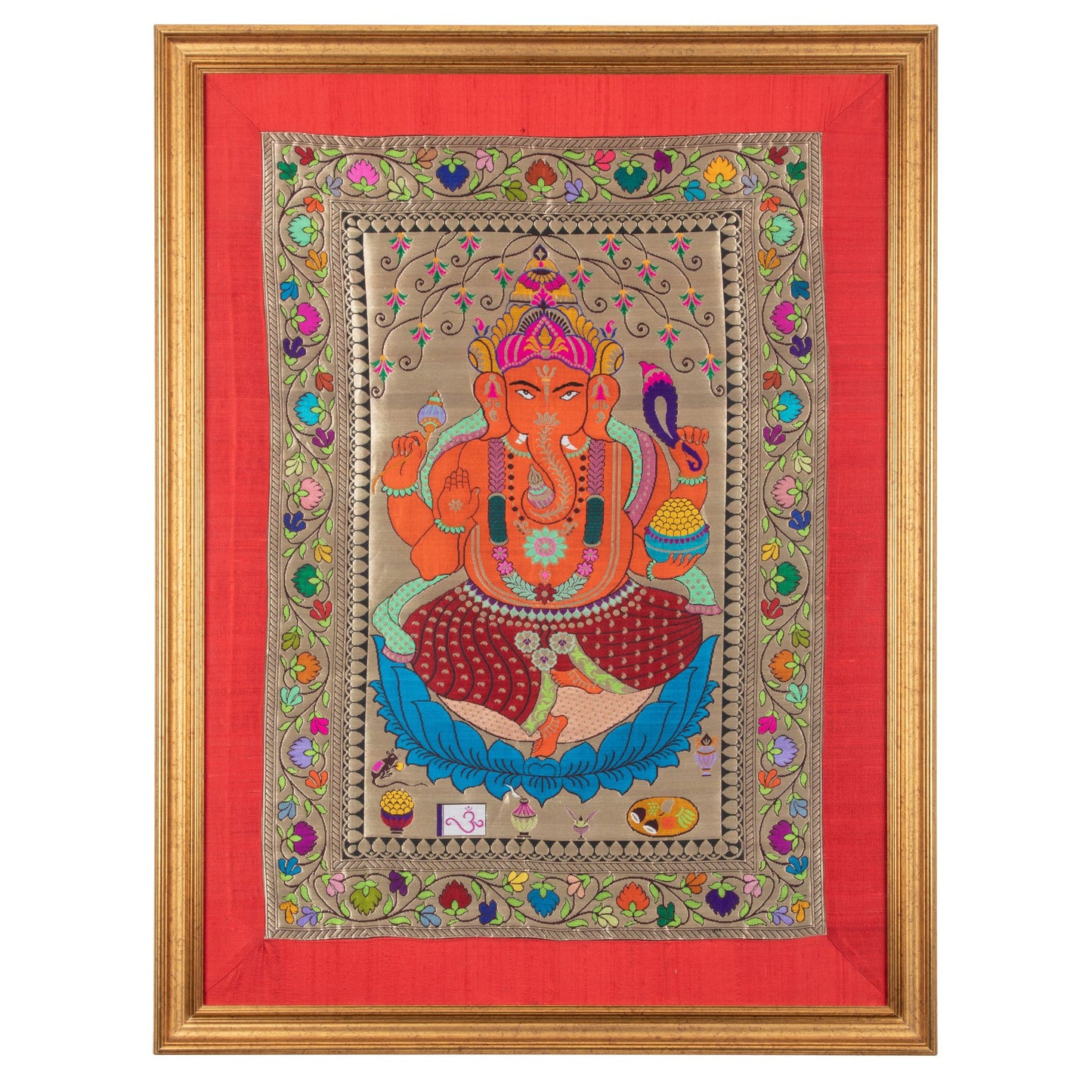 Silk Ganesh tapestry