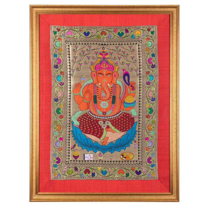 Silk Ganesh tapestry