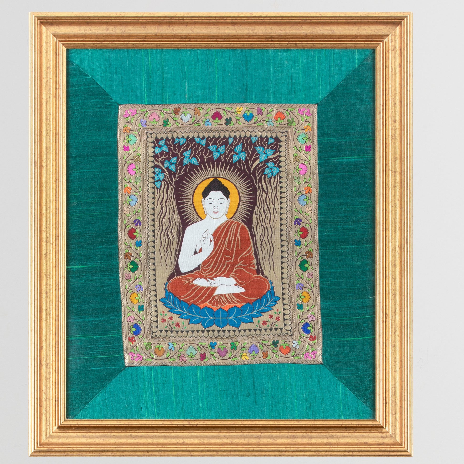 silk buddha tapestry
