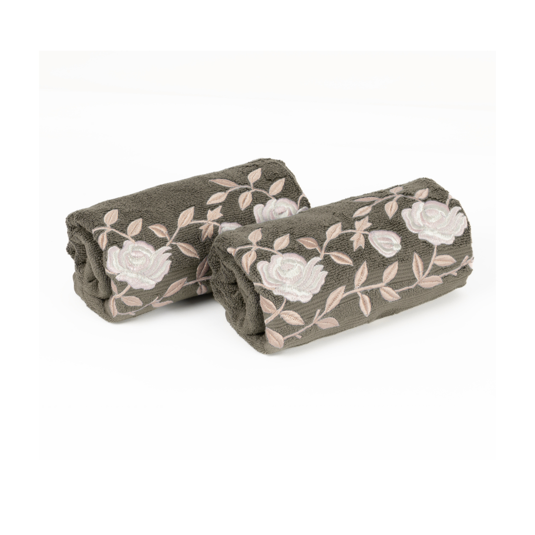 BATH TOWEL - ROSE MIST - GREY