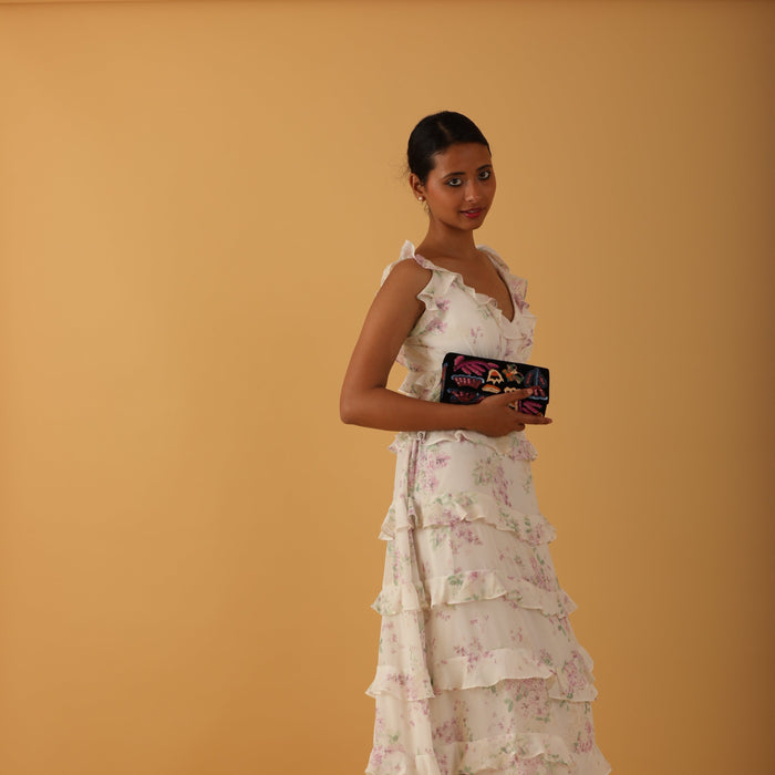 Velvet clutch for wedding