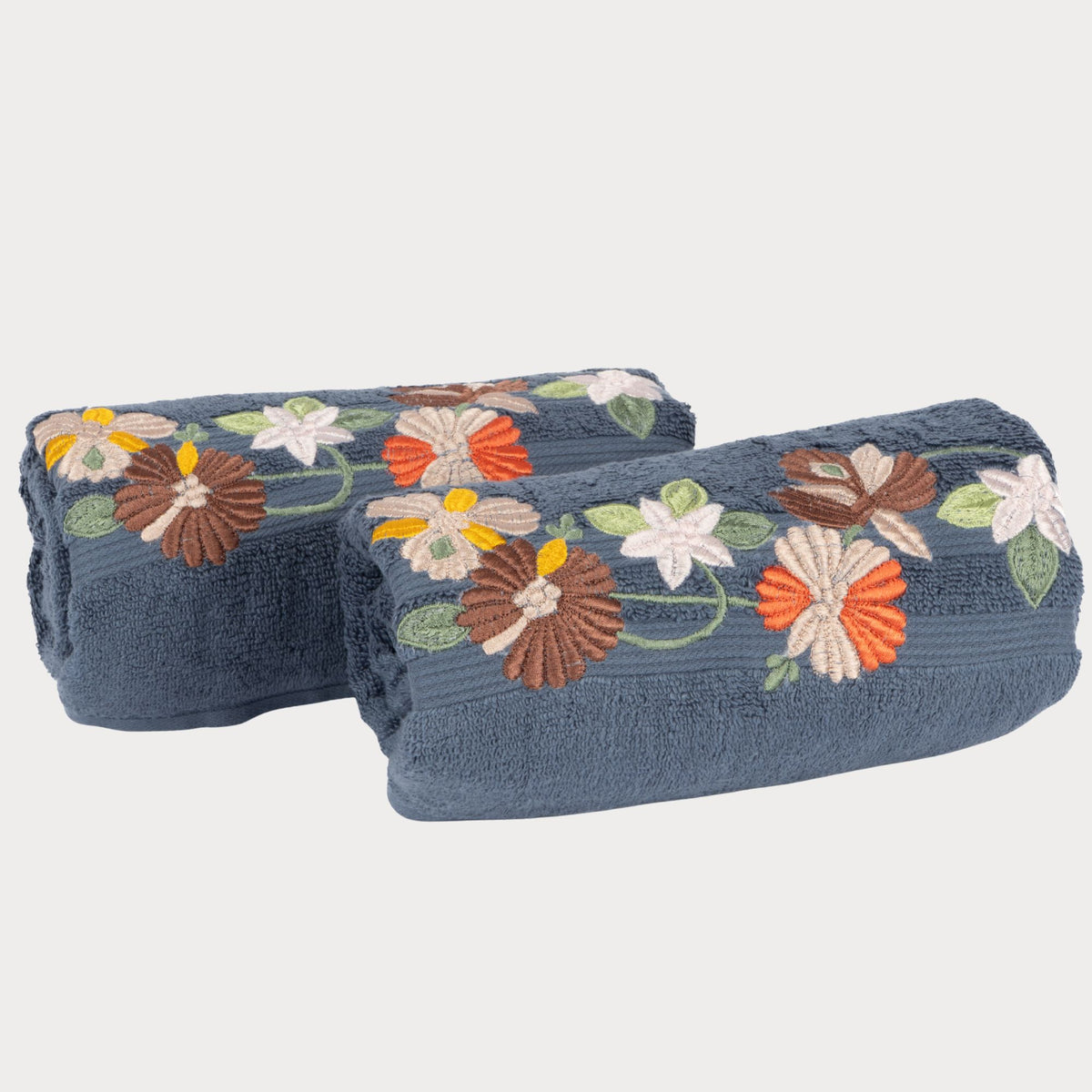 Twilight Floral Cotton Bath Towels Set