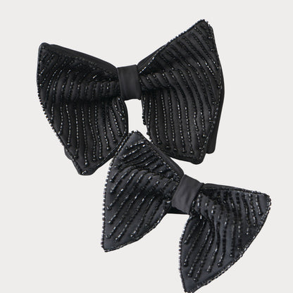 Black Bow tie for men