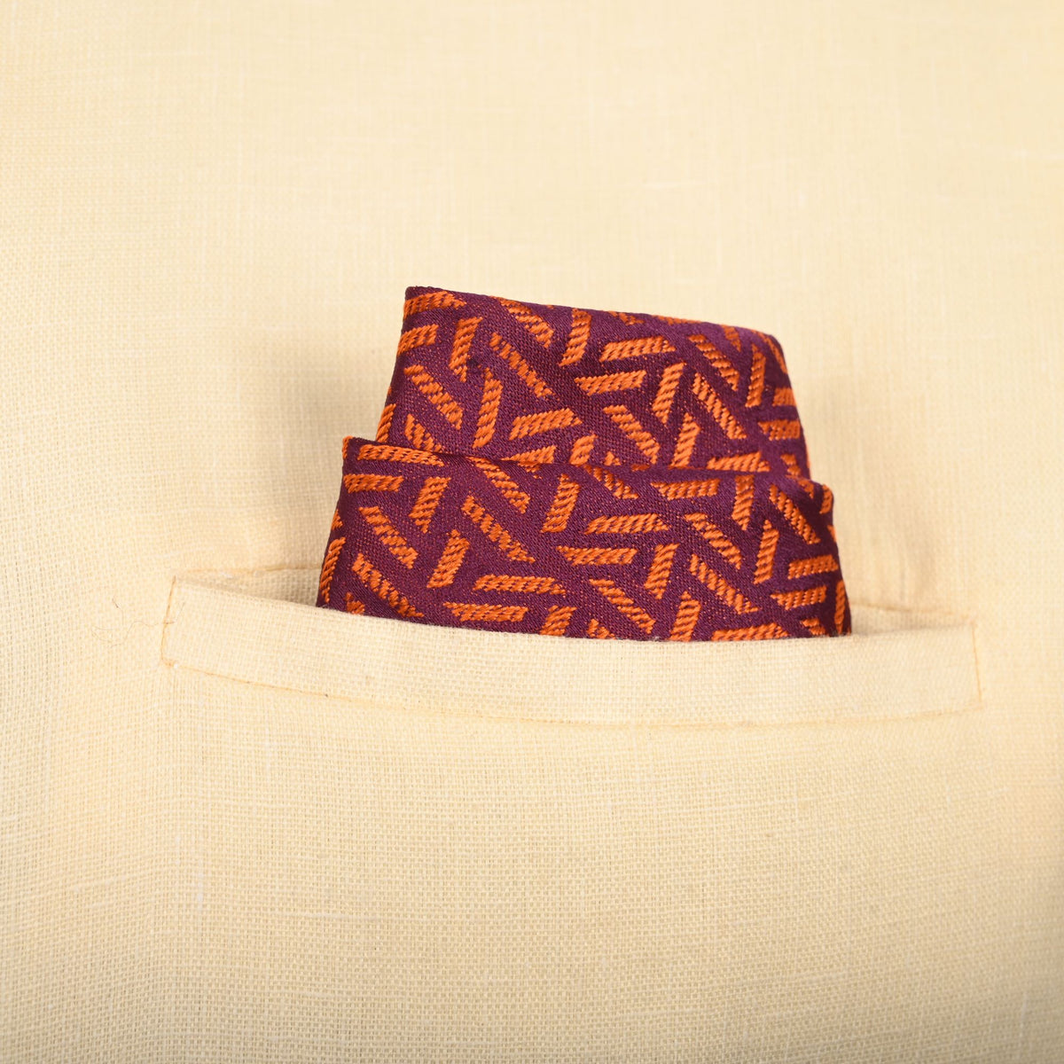 Silk Pocket Square Two Thread