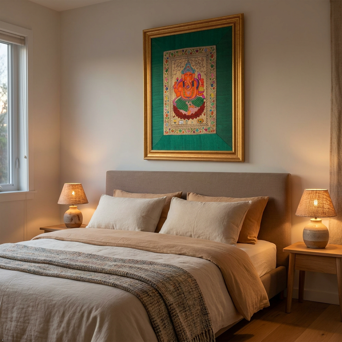 Ganesha Silk Tapestry