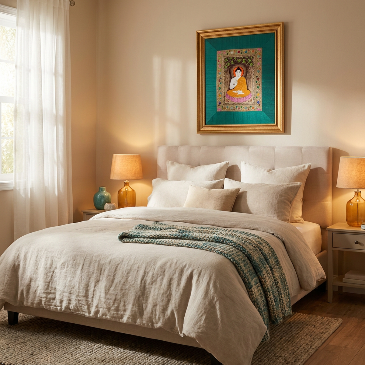 Buddha Silk Tapestry