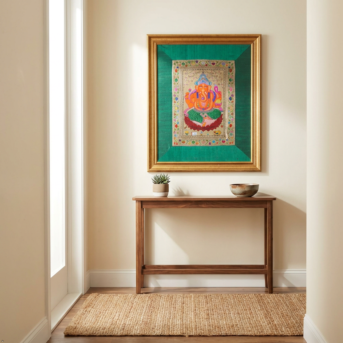 Ganesha Silk Tapestry