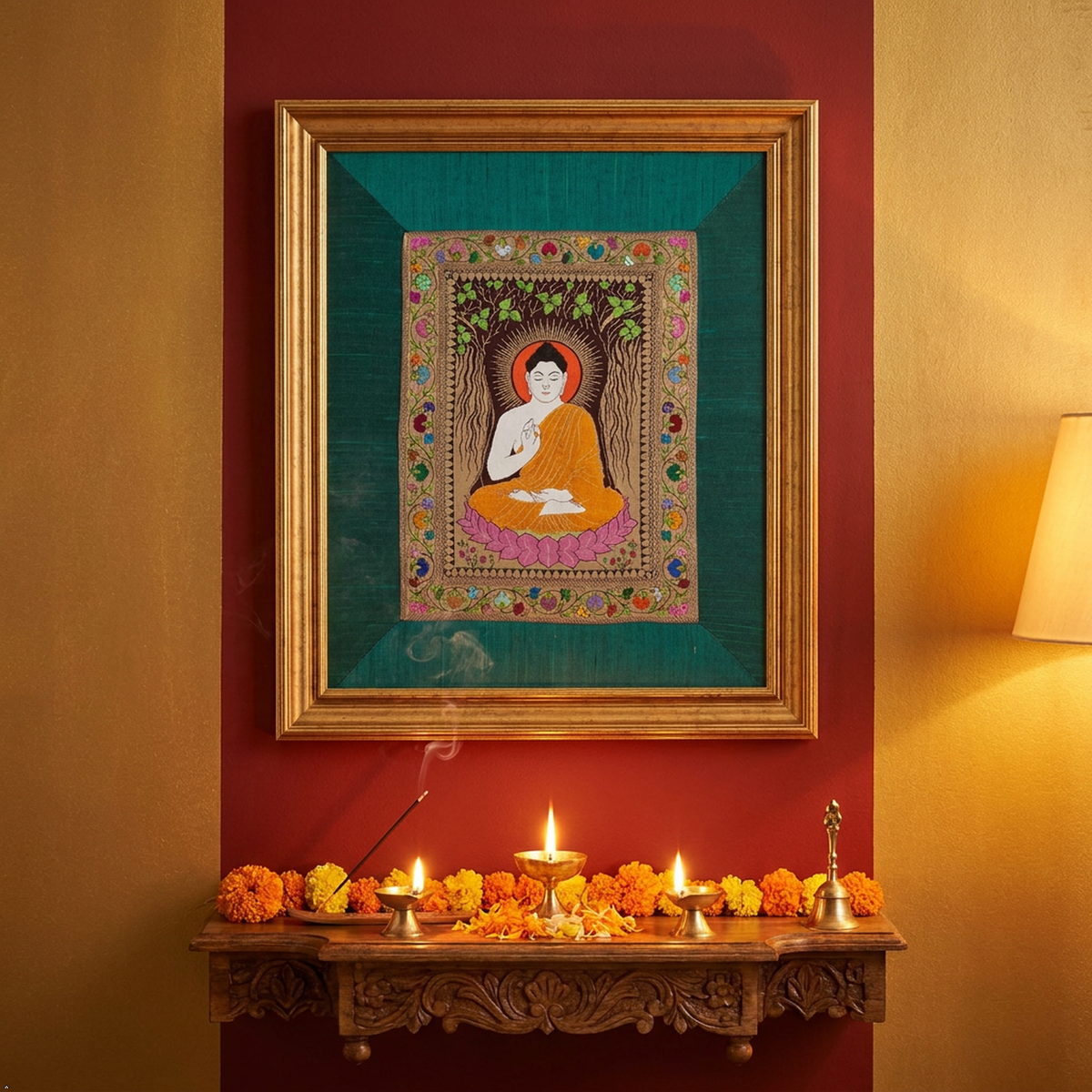 Buddha Silk Tapestry