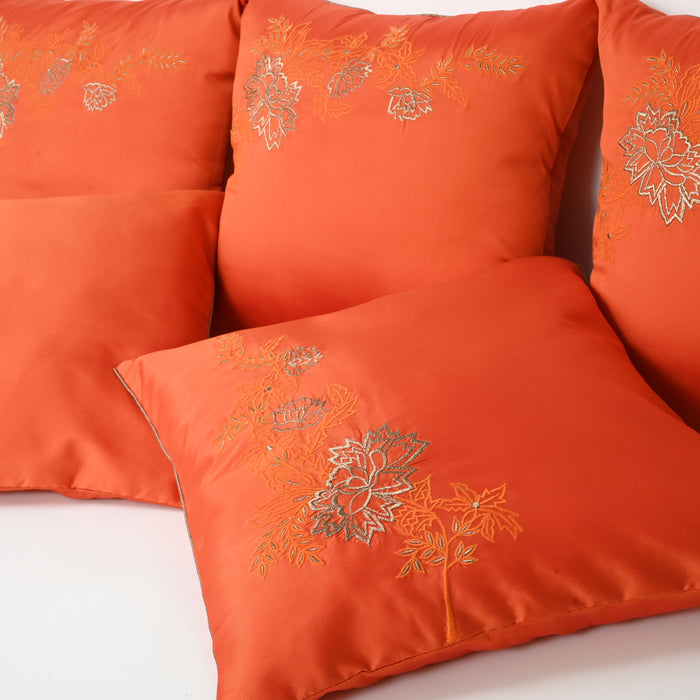orange cushion cover prayasa