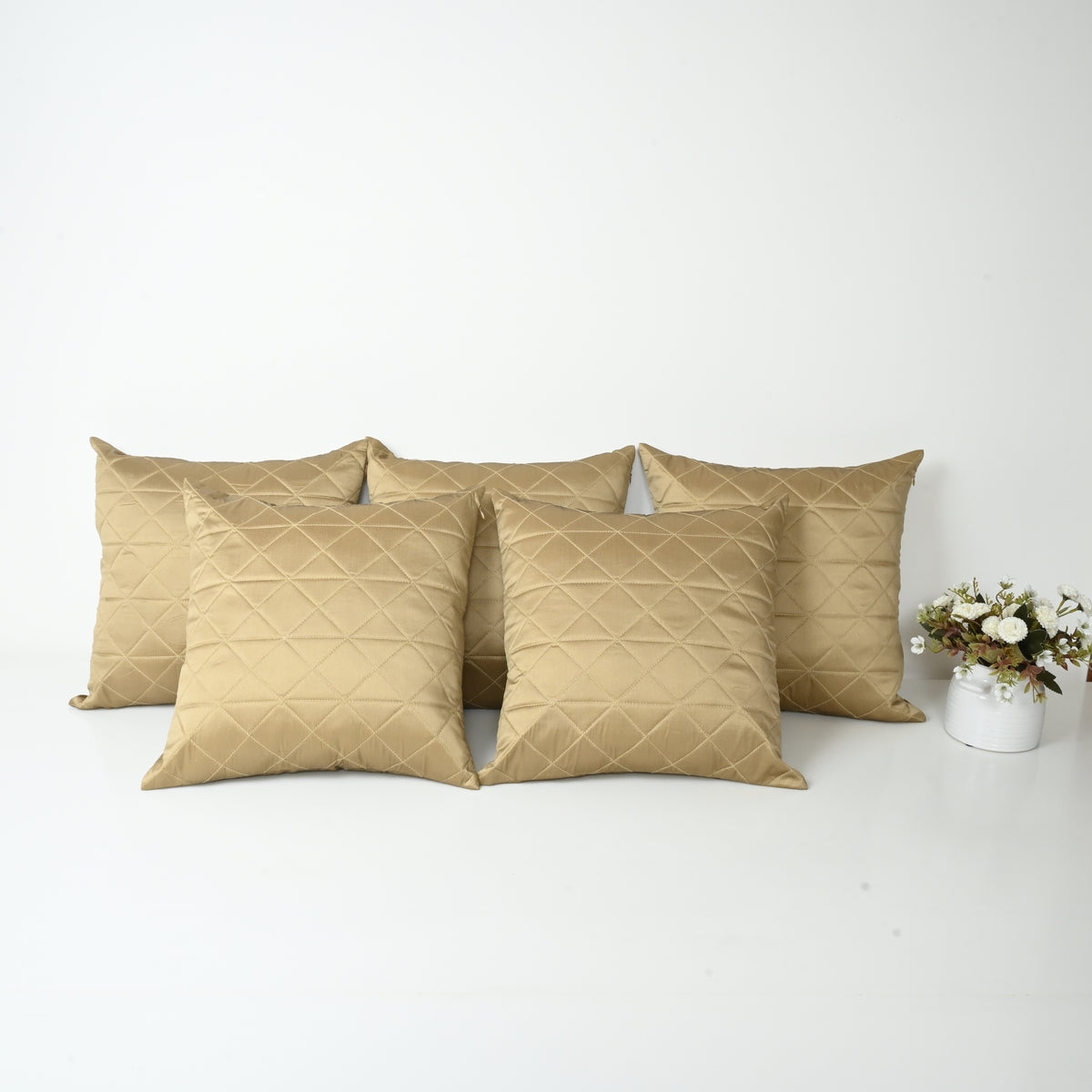 Golden cushion cover