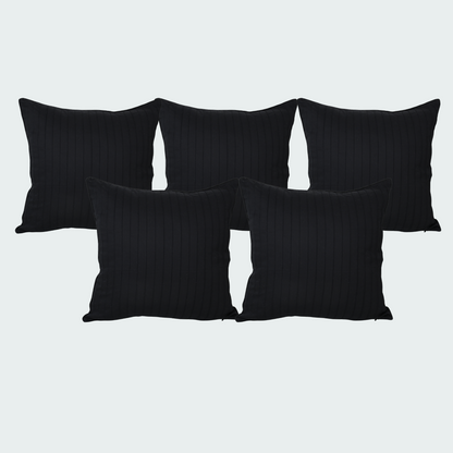 Cotton cushion cover black