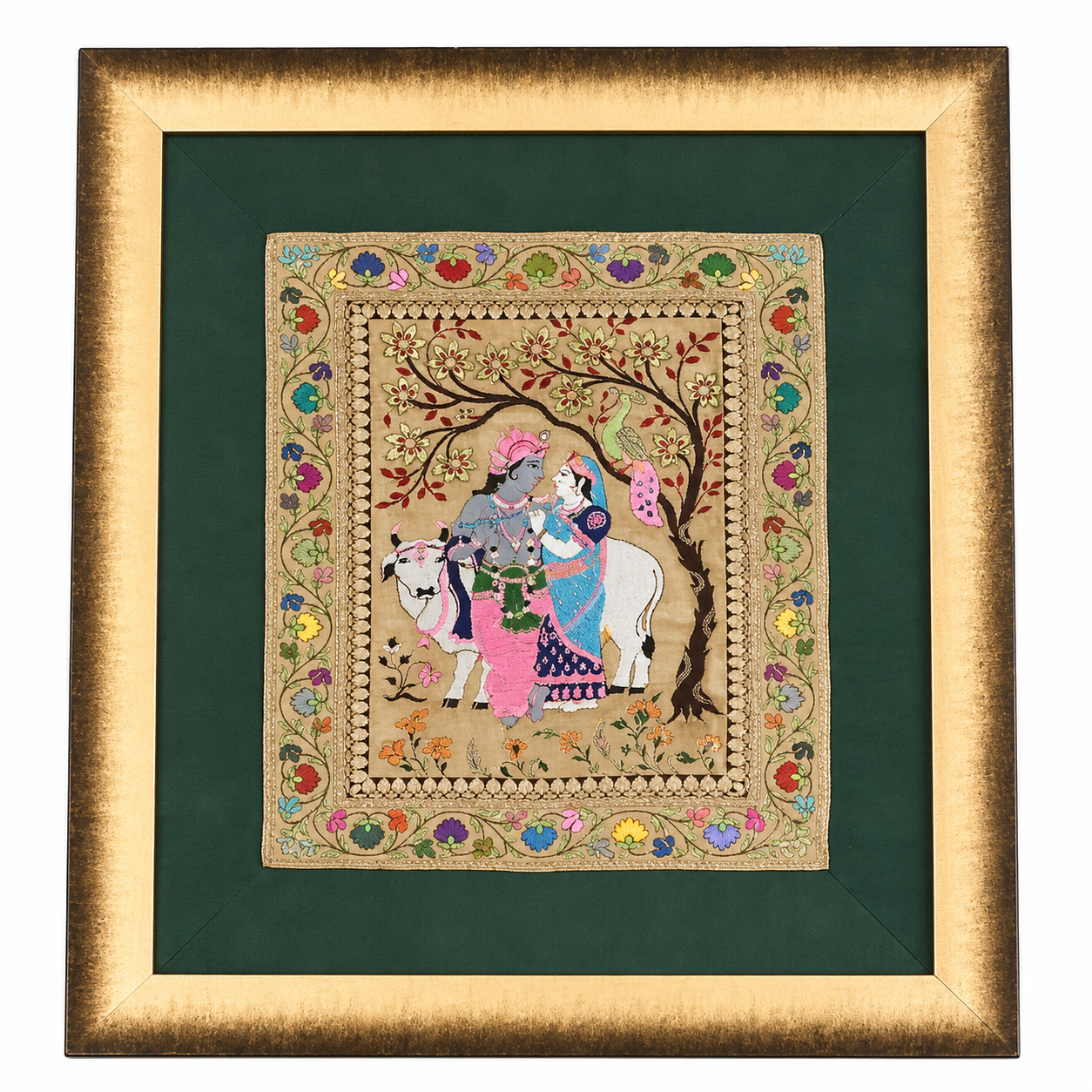 SILK TAPESTRY - RADHA & KRISHNA