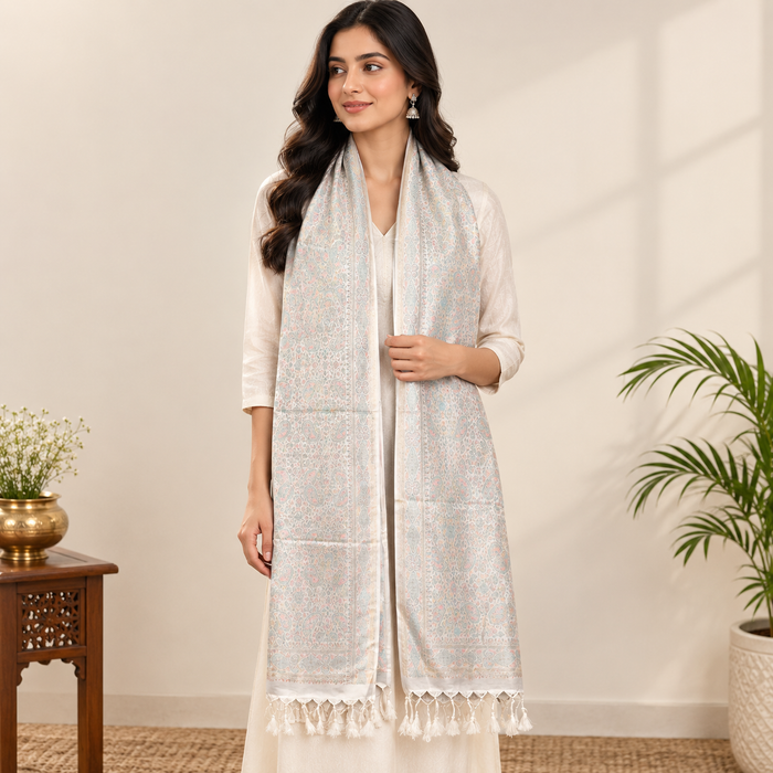 Silver Grey Persian Design