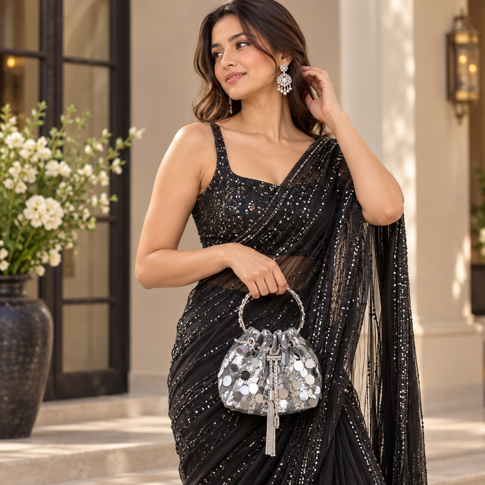 Sliver Shine Potli Bag