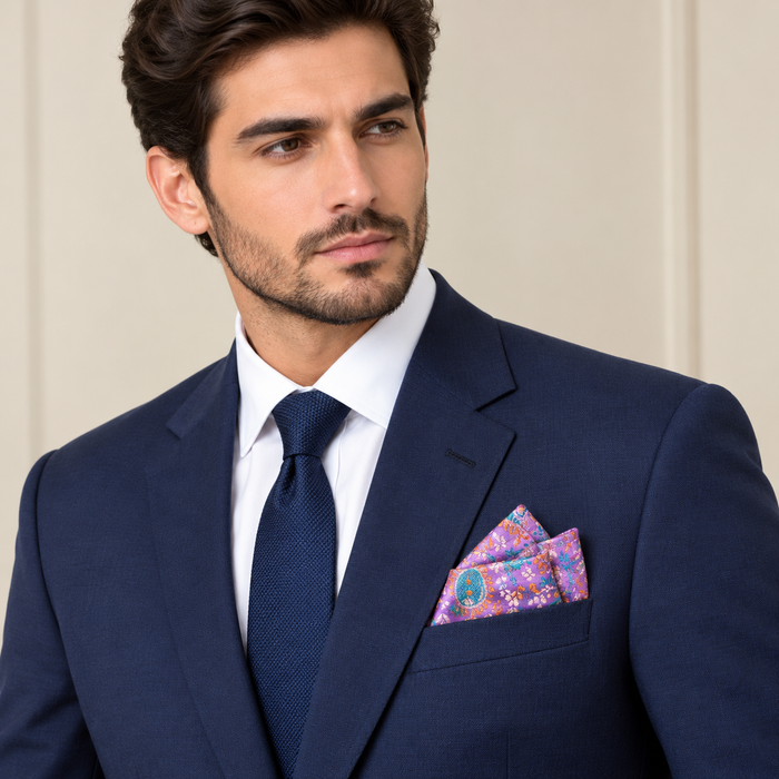 Persian Design Silk Pocket Square