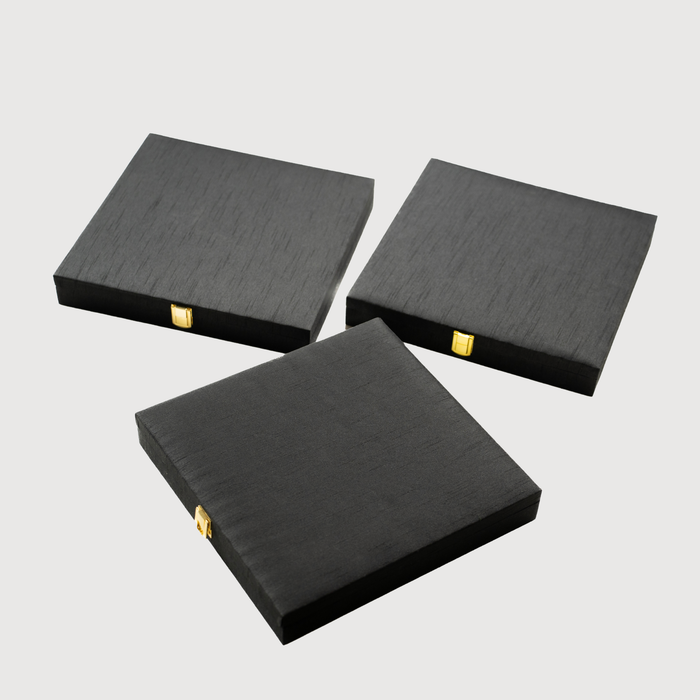 Black square gift box for jewellery 
