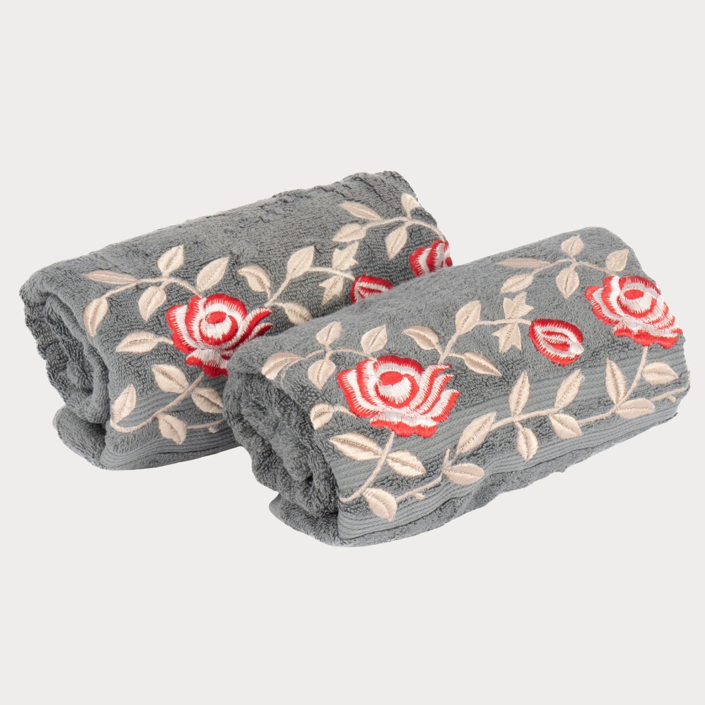BATH TOWEL SET OF 2 | ROSE DESIGN