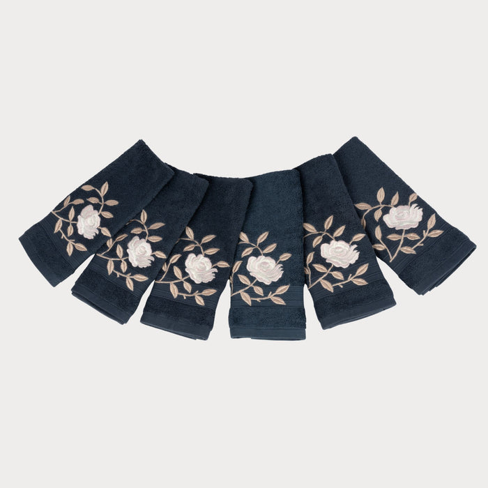 HAND TOWEL SET OF 6 | ROSE ELEGANCE