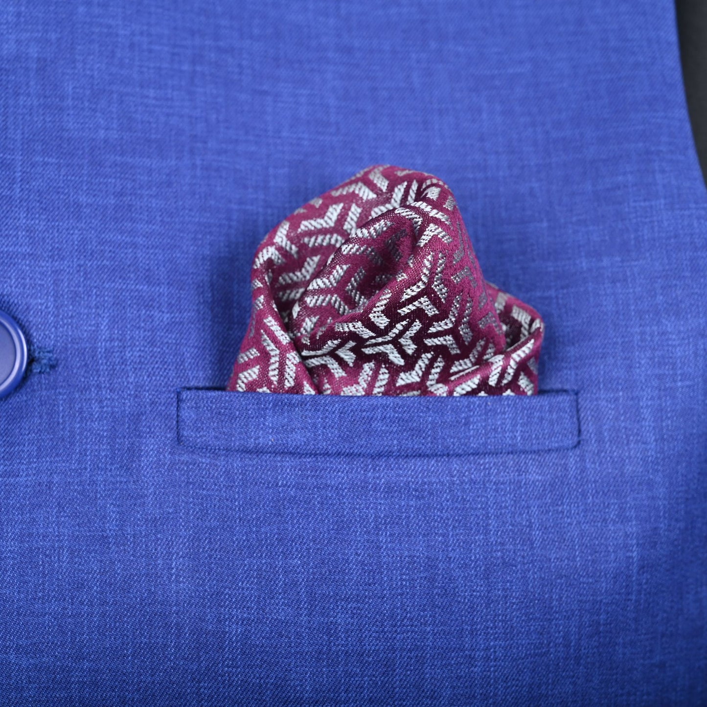TWO COLOR SILK POCKET SQUARE | SINGLE