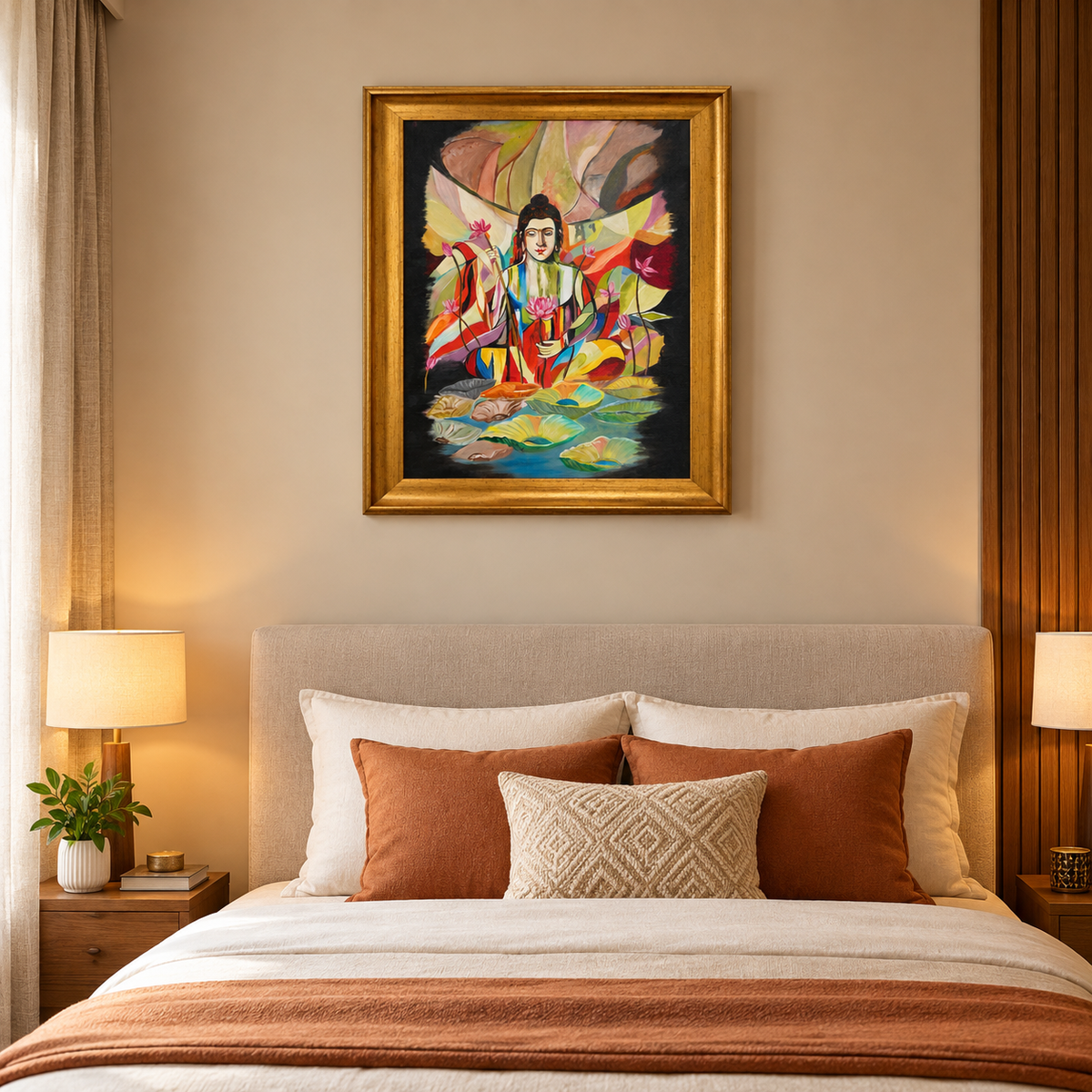 Lotus Serenity Painting