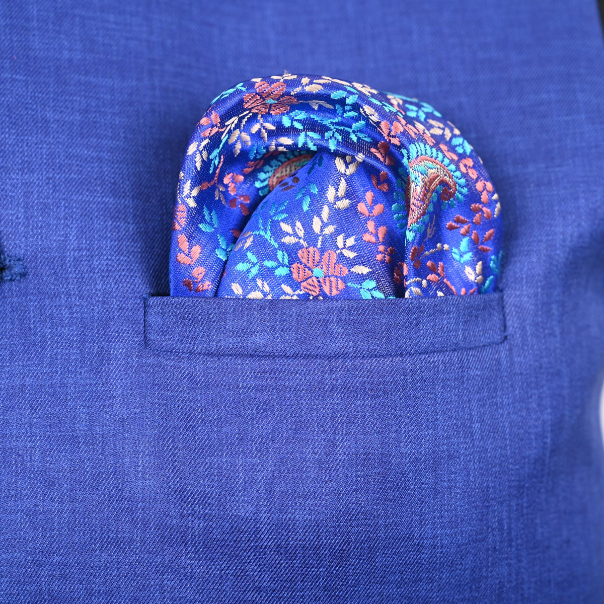 Persian Design Silk Pocket Square