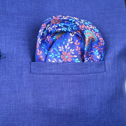 FOUR COLOR SILK POCKET SQUARE | PERSIAN DESIGN AND RAINBOW