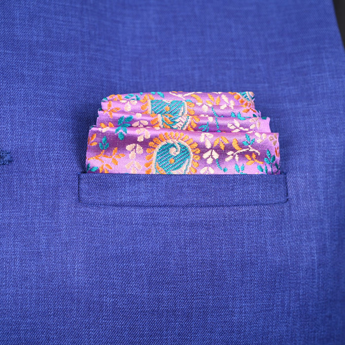 BLAZER SILK POCKET SQUARE | PERSIAN DESIGN AND RAINBOW